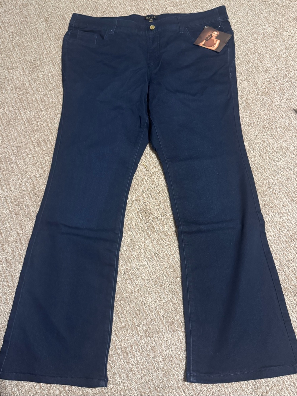 IMAN Dark Navy Flare Jeans